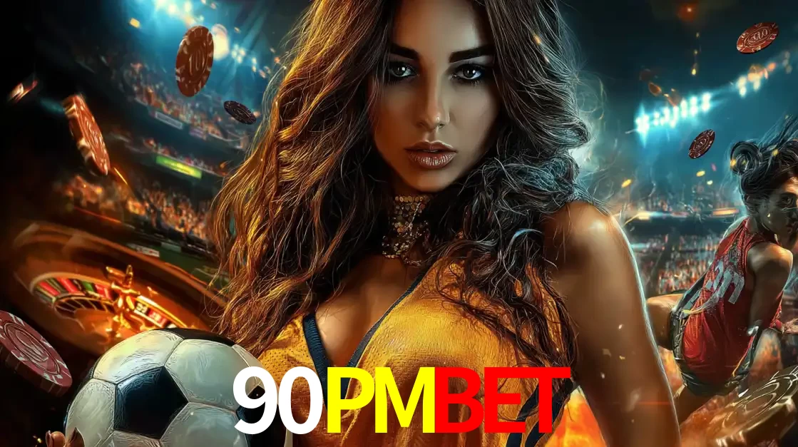 Mulher segurando uma bola de futebol em uma montagem que mistura a paixão esportiva com a emoção da roleta de cassino, tudo disponível na plataforma 90PMBET.